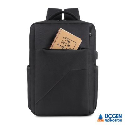 405501 YELKEN SİYAH LAPTOP BÖLMELİ SIRT ÇANTASI - 2